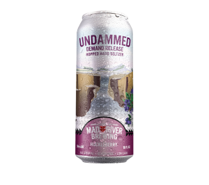 Mad River Brewery Undammed Huckleberry Seltzer Can Mockup