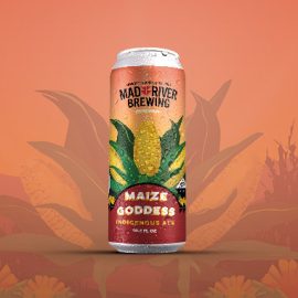 Mad River Brewery Maize Goddess Indigenous Ale Mockup 2024